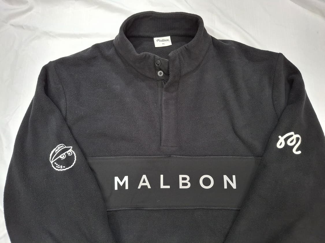 말본 후리스 맨투맨 블랙 110 상품이미지3