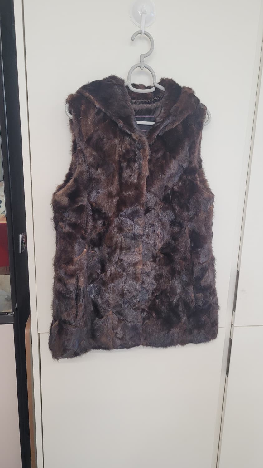 플라밍고  리얼 밍크 베스트-S사이즈 상품이미지1