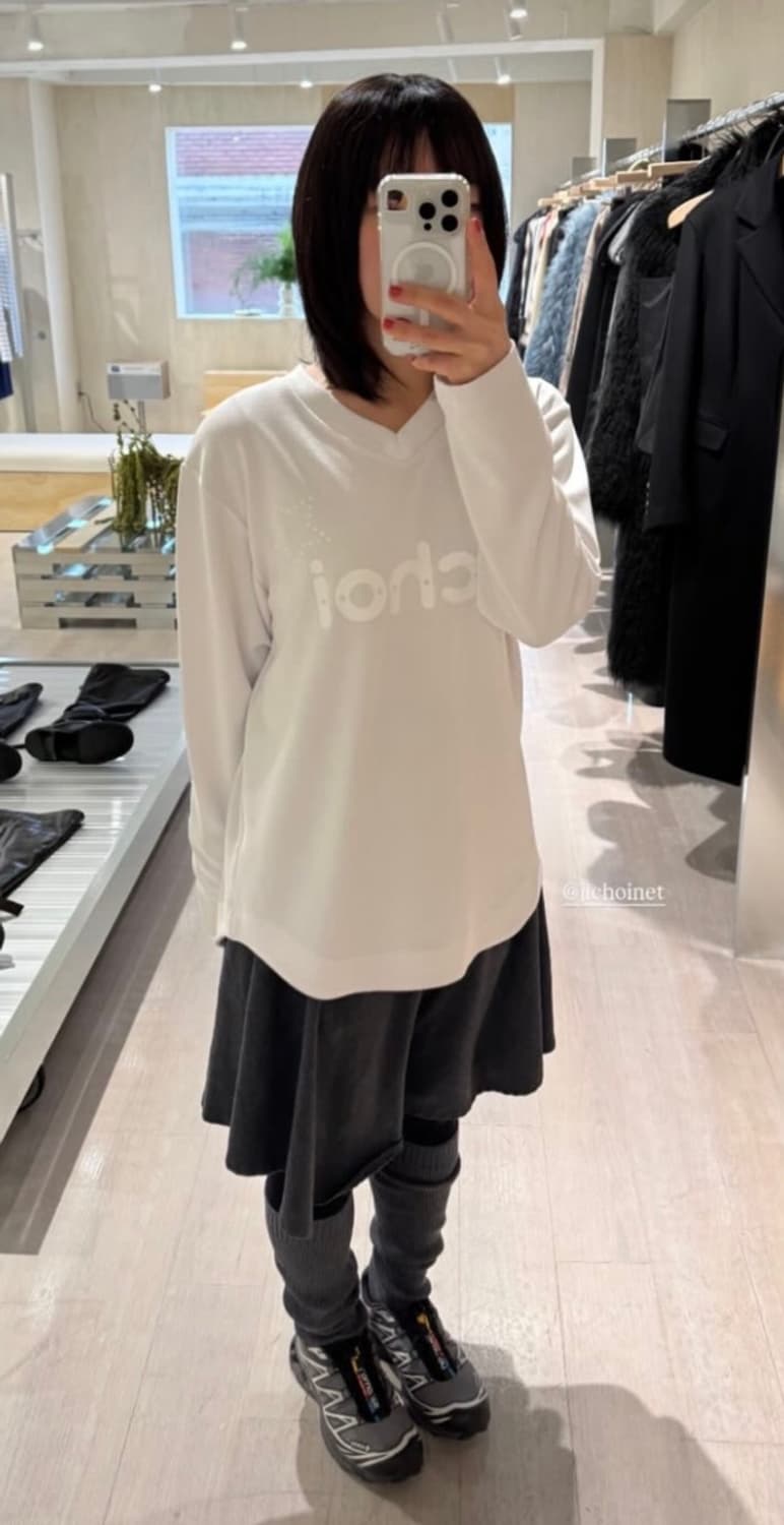 Jichoi parco 지초이 파르코 롱슬리브 화이트 상품이미지1