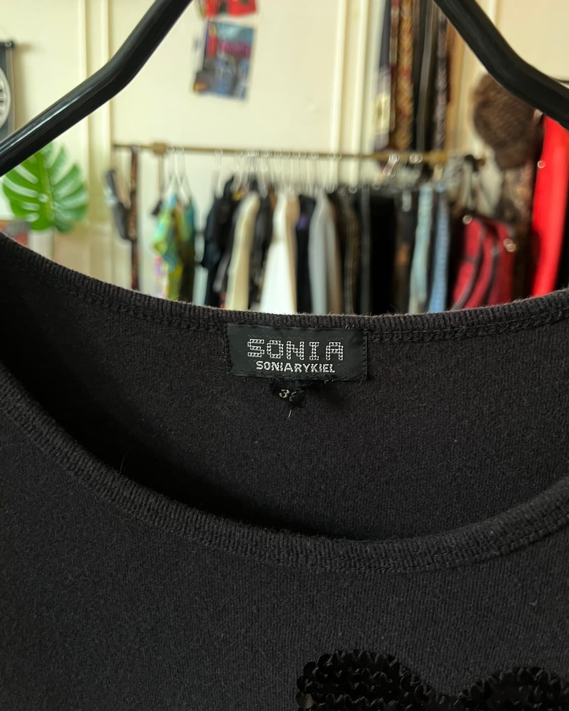 SONIA RYKIEL 3D Spangle Heart Graphic T 상품이미지3