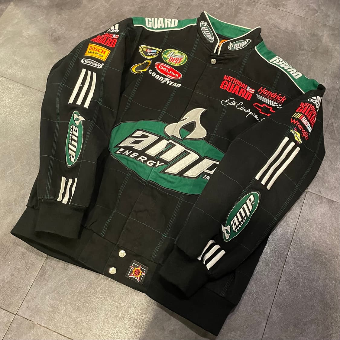 [IM] JH 제프해밀턴 AMP 블랙 코튼 레이싱자켓 DEADSTOCK 상품이미지6