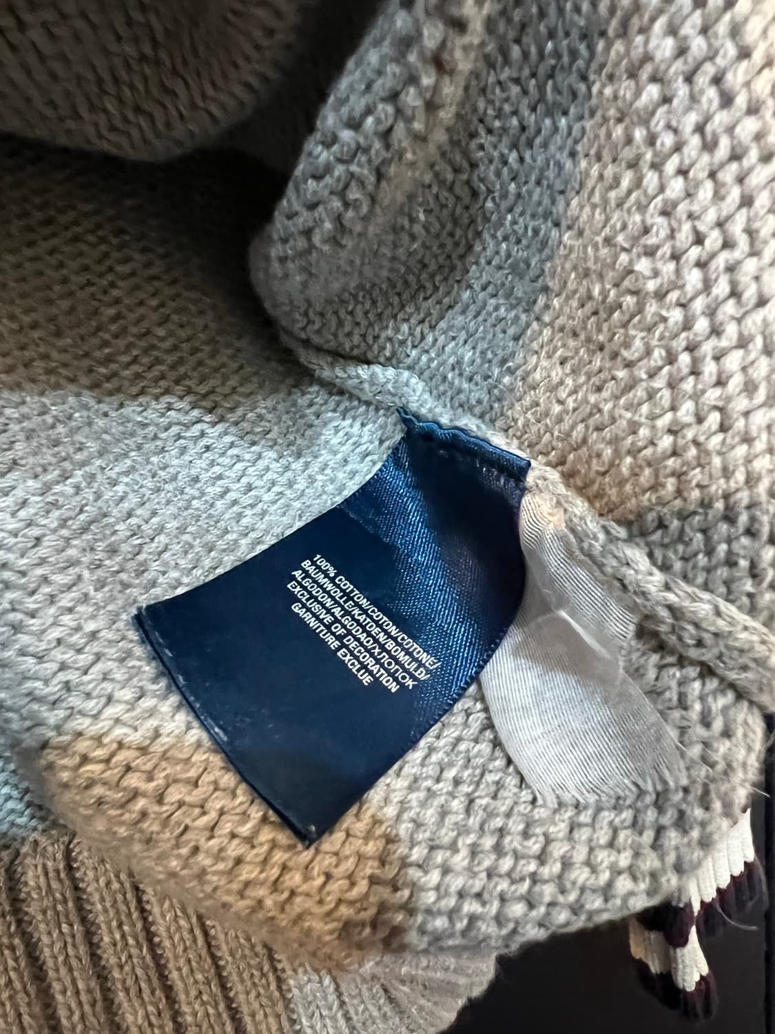 폴로 랄프로렌 빅포니 치프키프 그레이 니트 집업(18-20) 상품이미지4