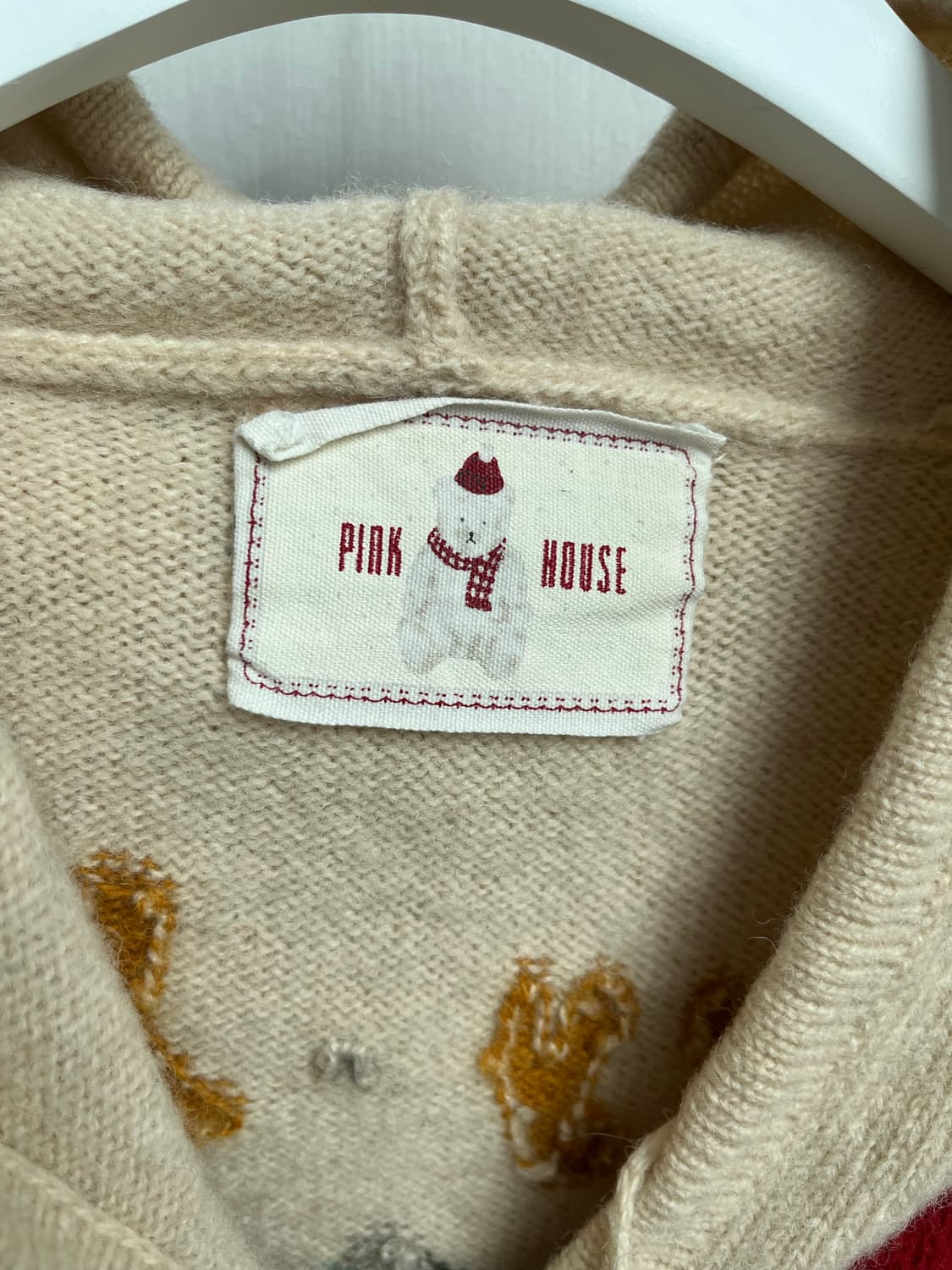 PINK HOUSE 노르딕 베어 후드 가디건 상품이미지6