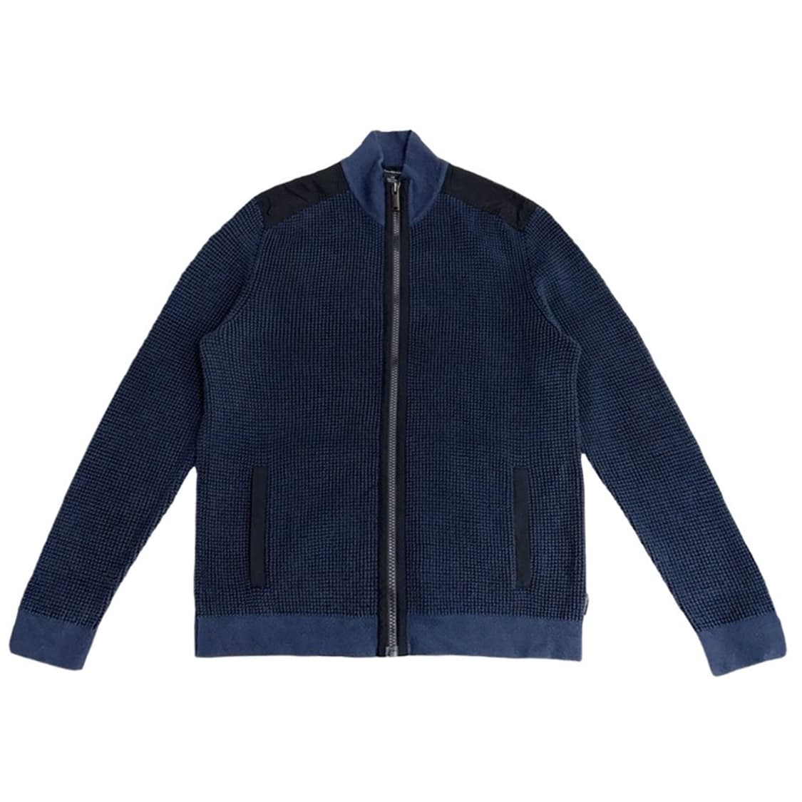 CALVIN KLEIN 루즈 미니멀 와플 니트 집업 L 상품이미지1