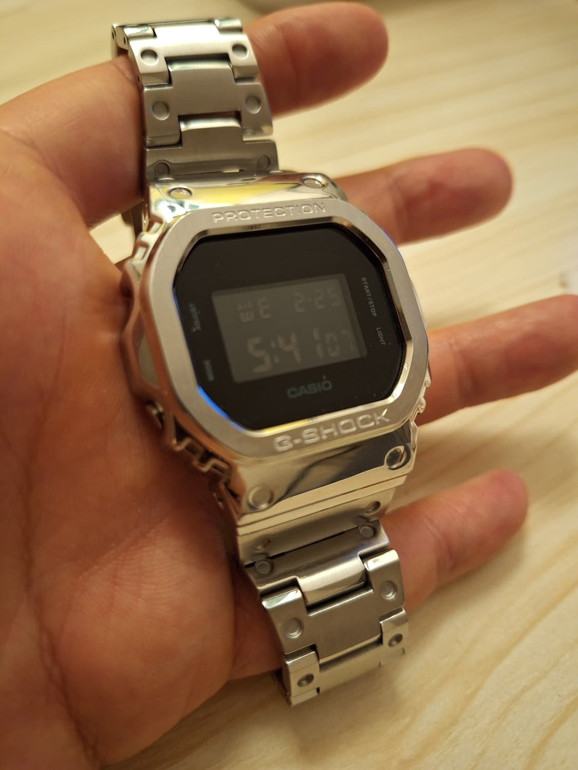 지샥 5000번대 메탈 커스텀 시계 판매합니다 상품이미지4