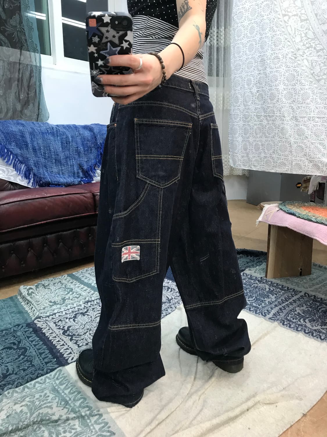 JJIM 생지 카펜터 데님팬츠  상품이미지1