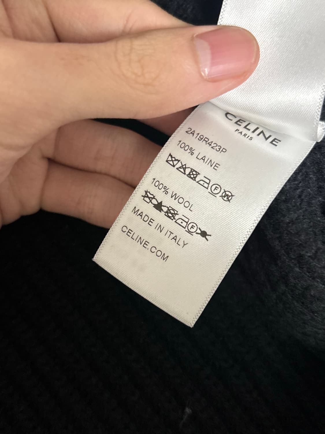 셀린느 리브드 울 니트 xl사이즈 상품이미지5