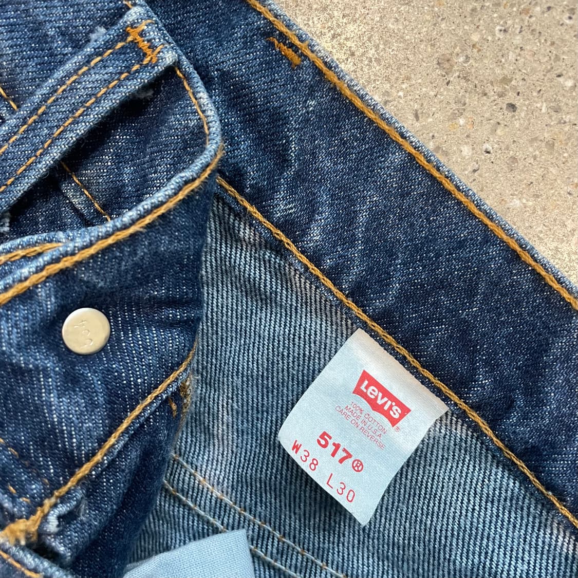 빈티지 리바이스 517 오렌지탭 중청  made in usa 95년 생산 상품이미지4