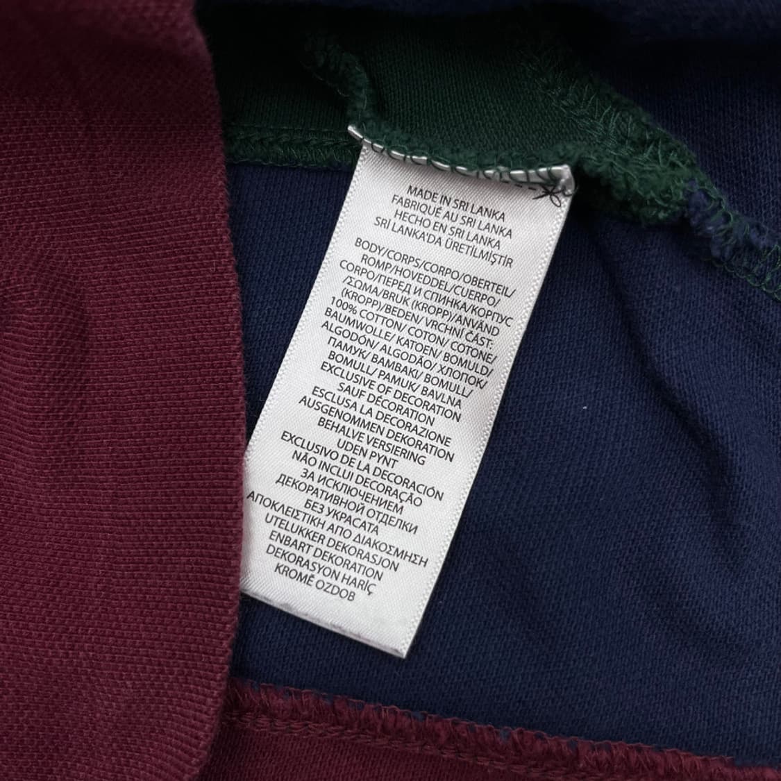 폴로 랄프로렌 골드 빅포니 배색 카라 반팔 L 상품이미지5