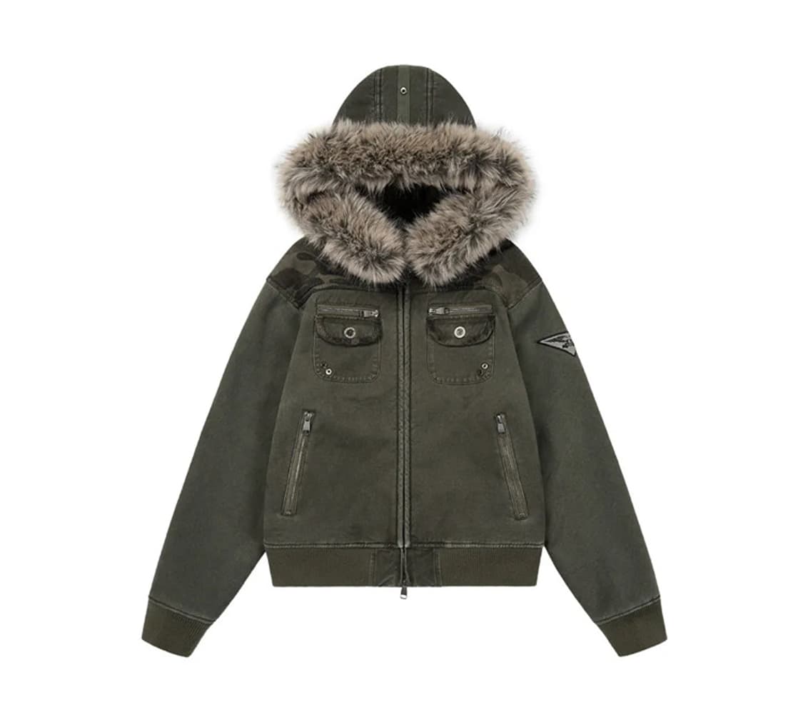 Aakam 아탐 퍼 카모 울프죠 콘트레스트자켓 상품이미지1