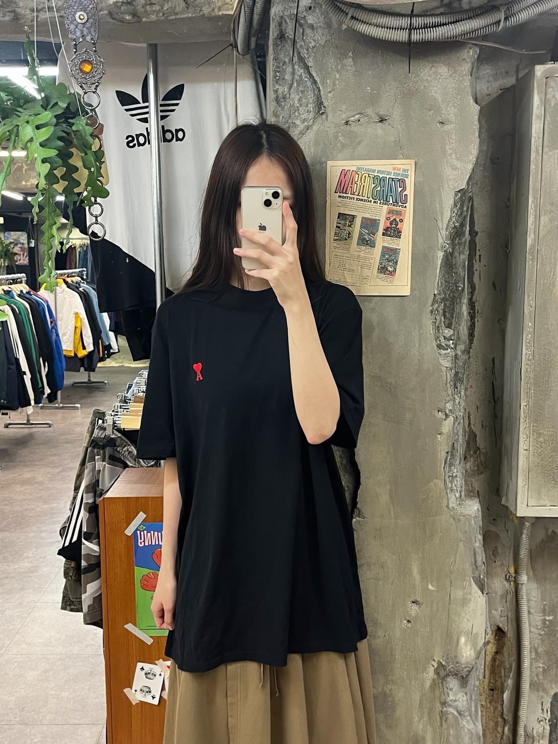 아미 반팔티 블랙 XL #csz840 상품이미지2