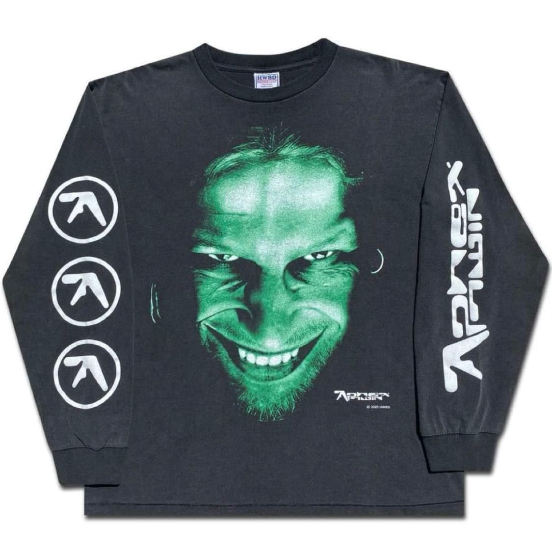 Aphex twin 에이펙스트윈 긴팔티셔츠 밴드티 빈티지 XL 상품이미지1