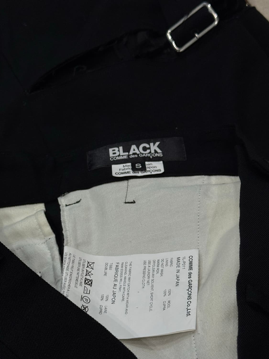 꼼데가르송 블랙 23aw 컷오프 버뮤다 팬츠 상품이미지5