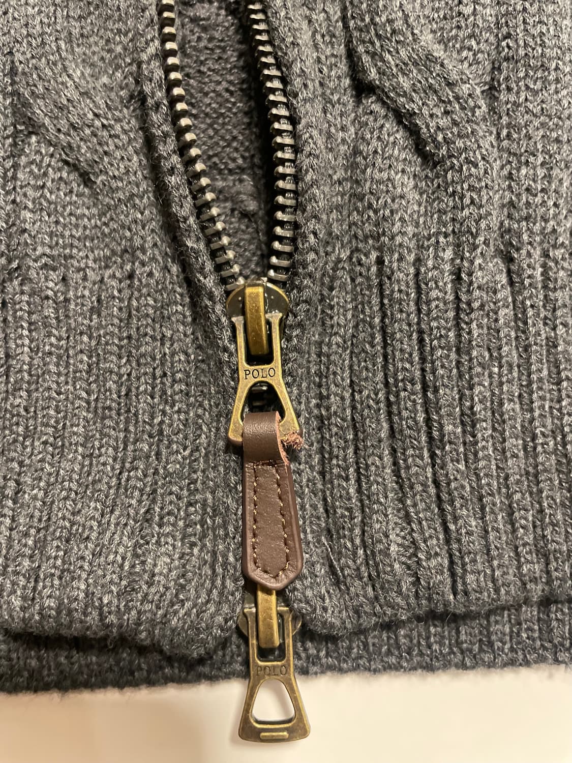 폴로 케이블 니트 투웨이 풀집업 상품이미지5