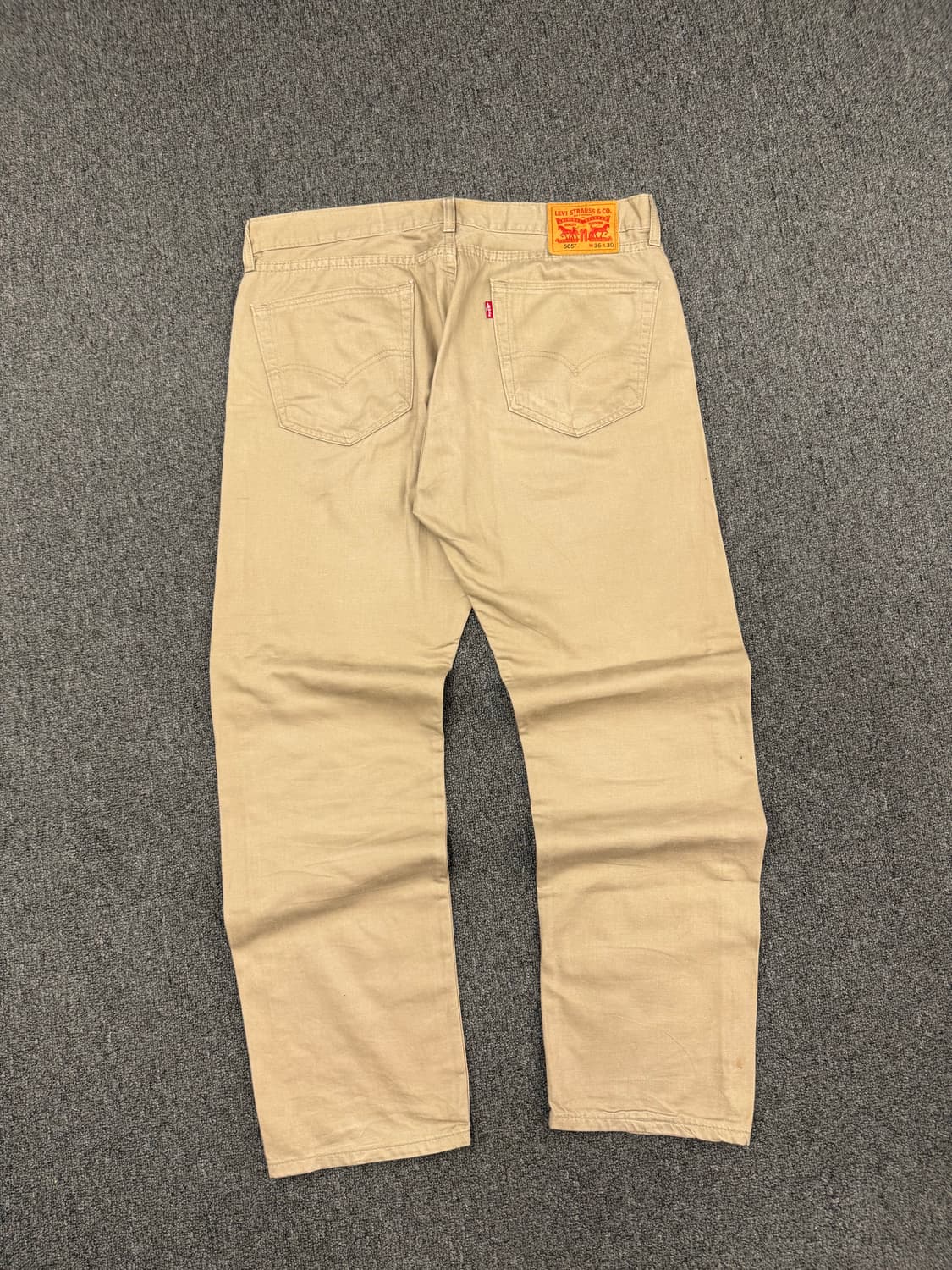 36)리바이스 빈티지 505 베이지 코튼 팬츠 상품이미지6