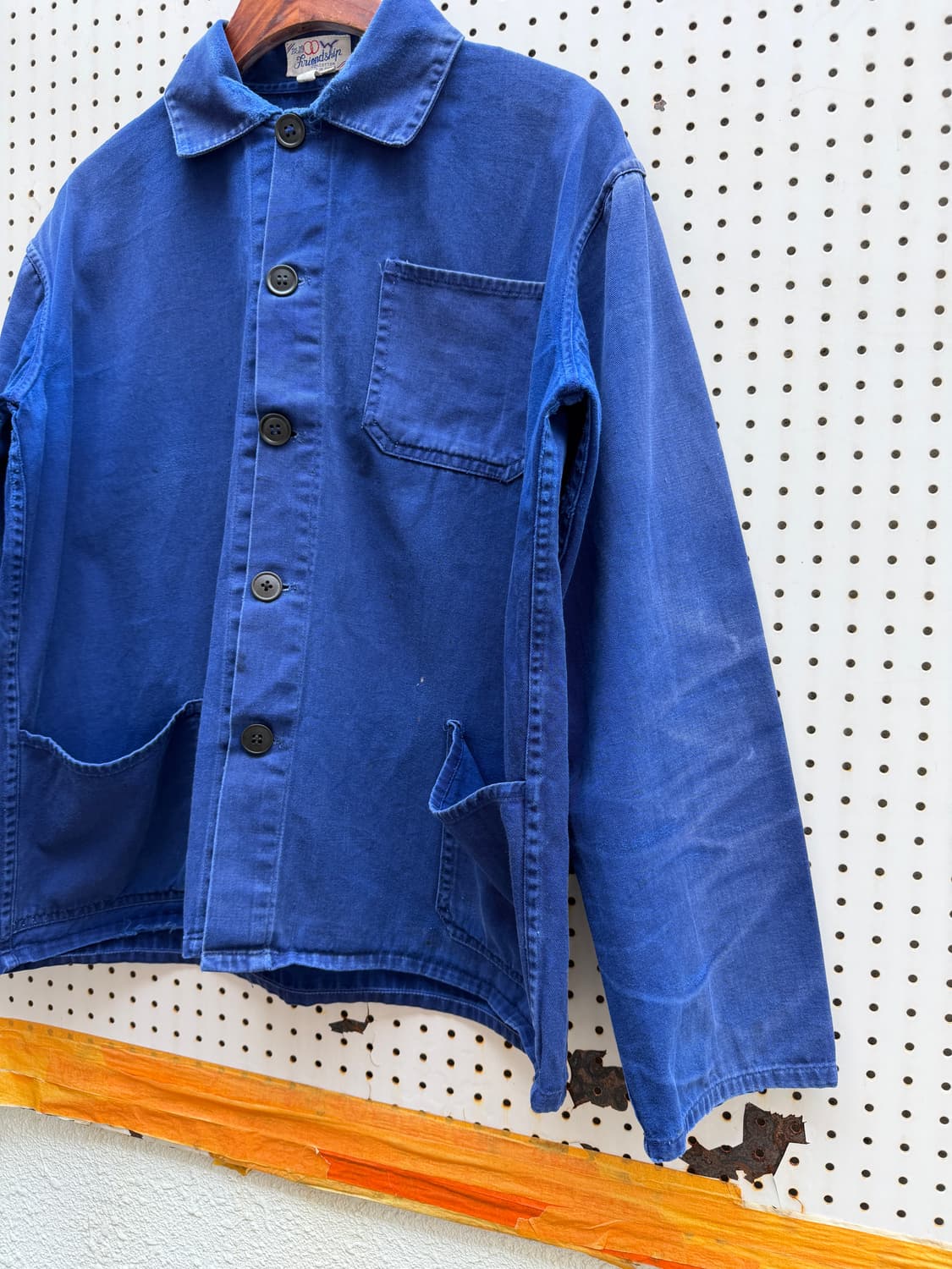 70s FRIENDSHIP INDIGO BLUE FADED 프렌치워크자켓 상품이미지7