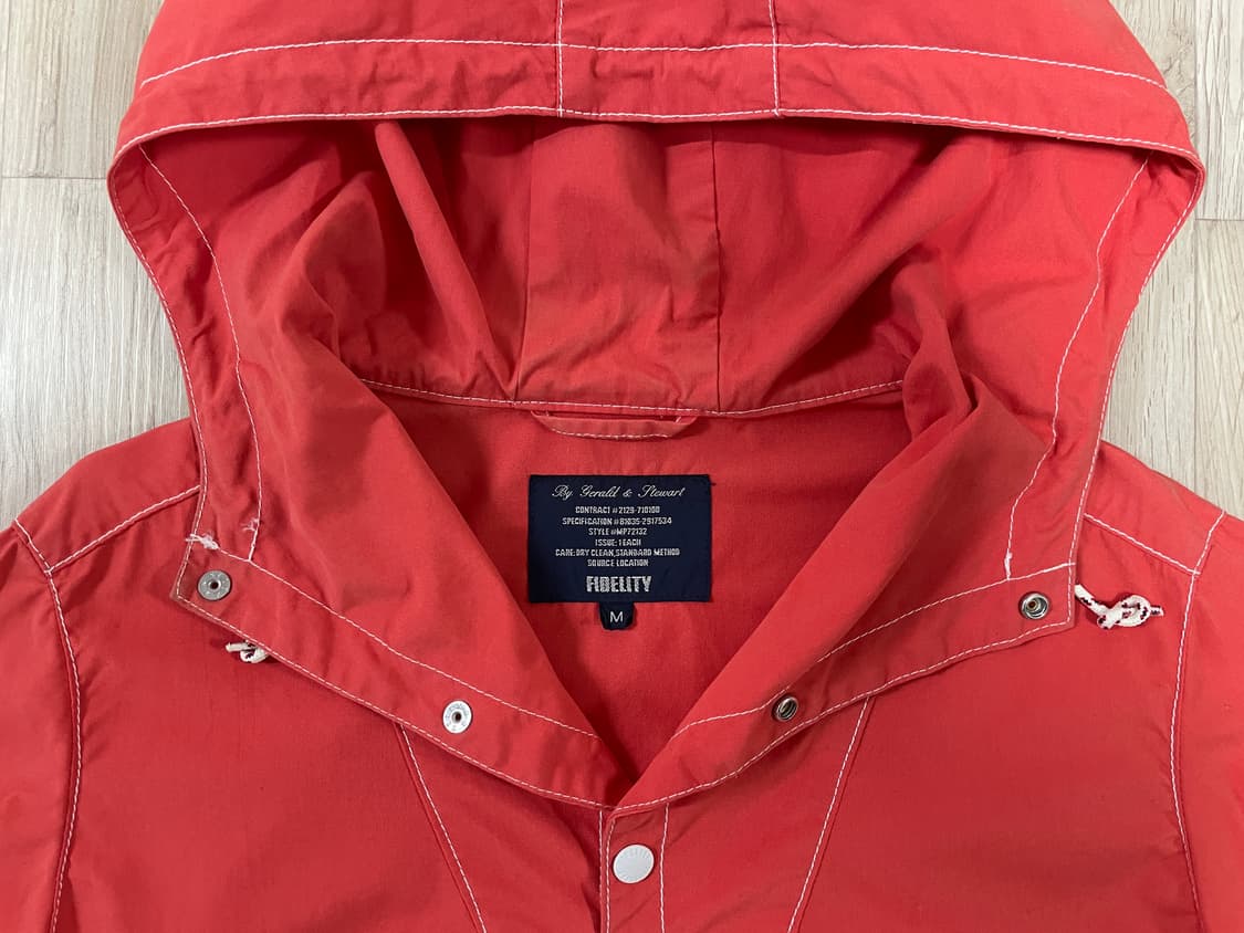 95) 피델리티 미군 오렌지 아노락 상품이미지3