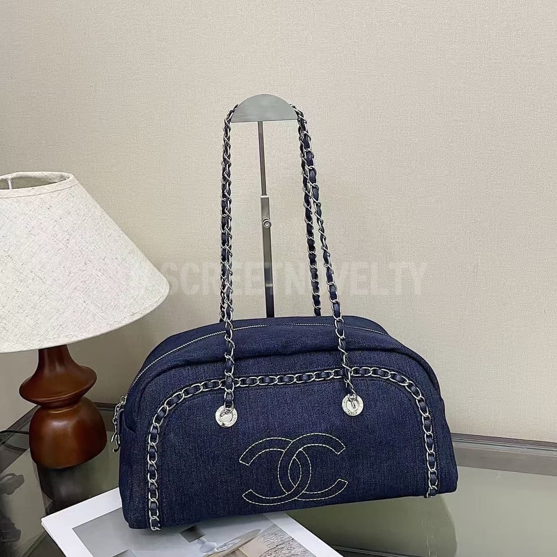 샤넬 빈티지 데님 보스턴 백 상품이미지4