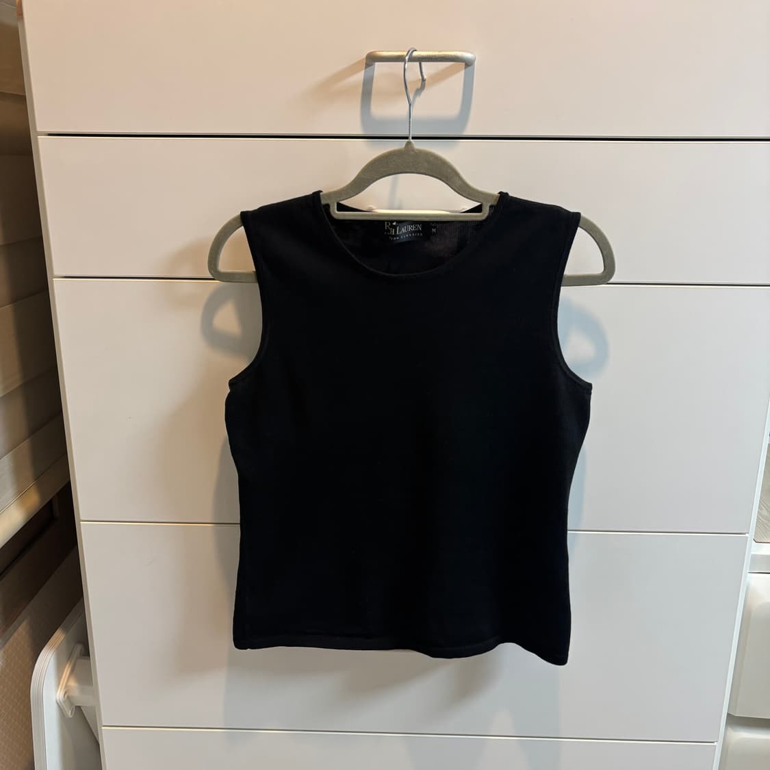 랄프로렌 블랙 면100% 나시 탑 상품이미지1