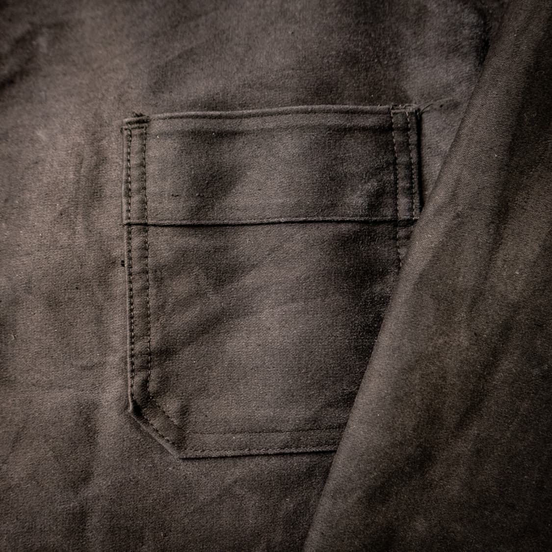 [Rare] 50s French Black moleskin jacket 상품이미지4