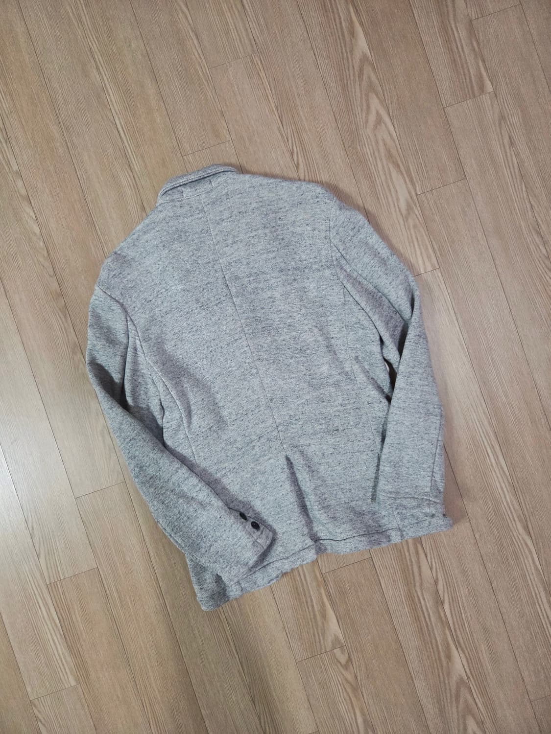 캐브 클로딩 멜란지 그레이 코튼 블레이져 재킷 상품이미지5