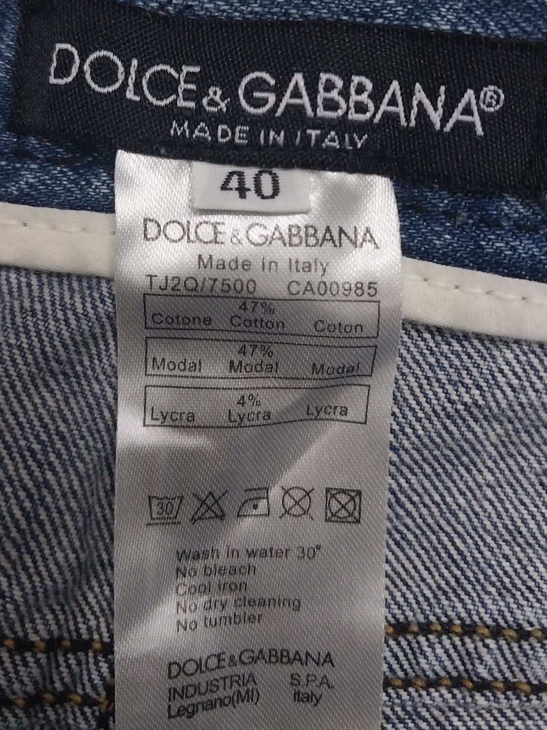 돌체앤가바나 디스트로이드 데님팬츠 40 (29-30) 상품이미지4