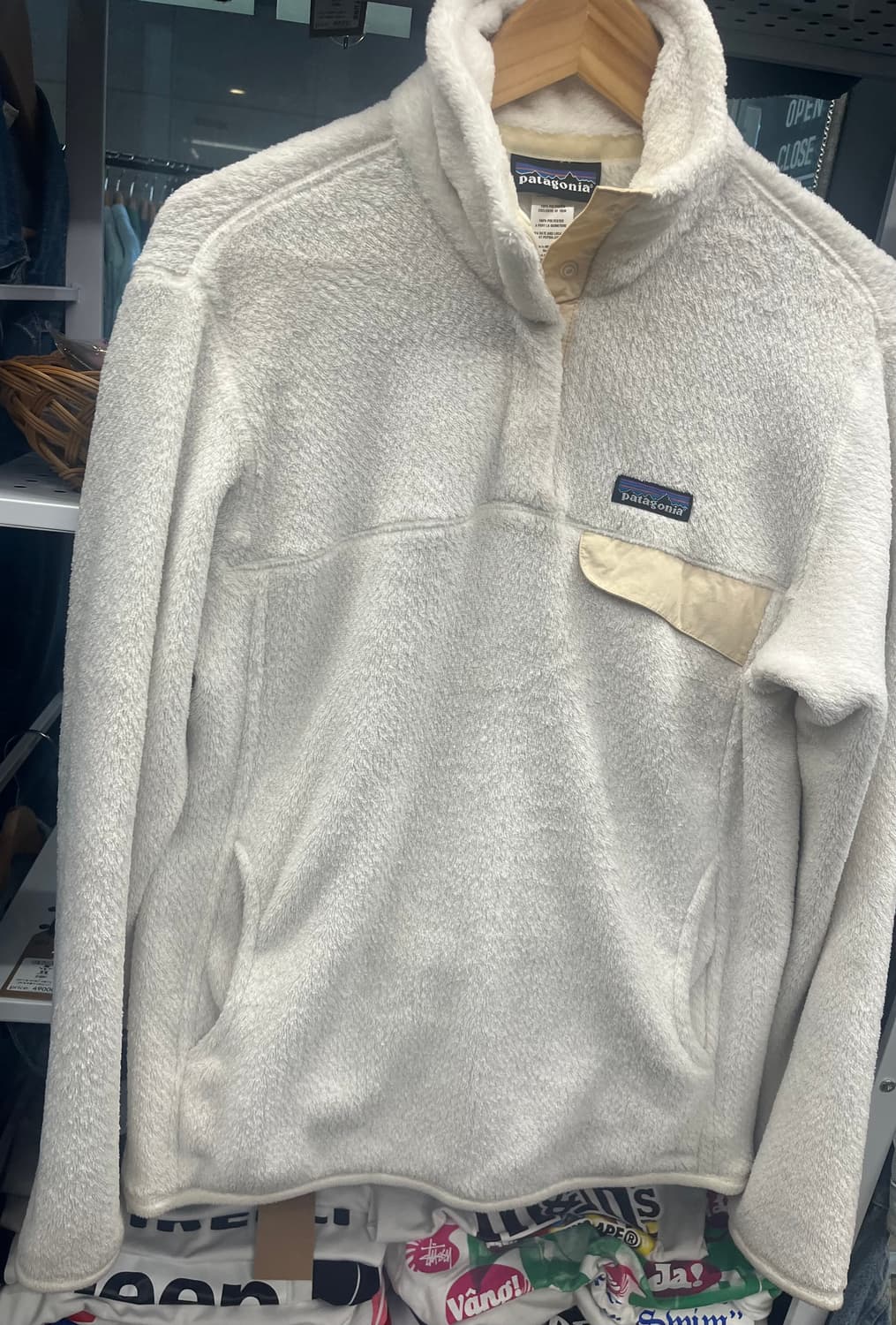 파타고니아 스냅티 플리스 풀오버 아이보리 상품이미지3