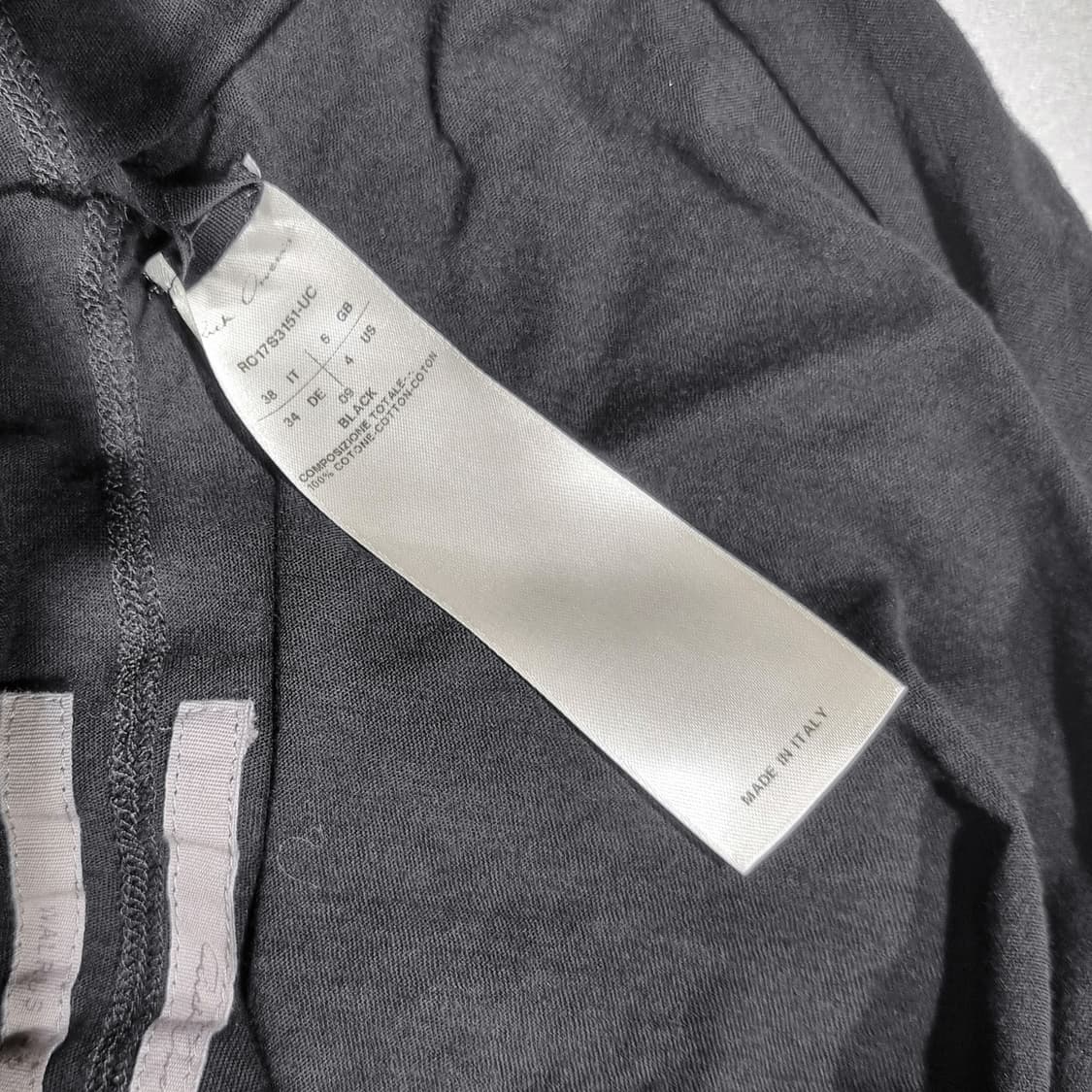 릭오웬스 - 17SS WALUS 드레이프 슬리브리스 - 블랙 - 5 상품이미지3