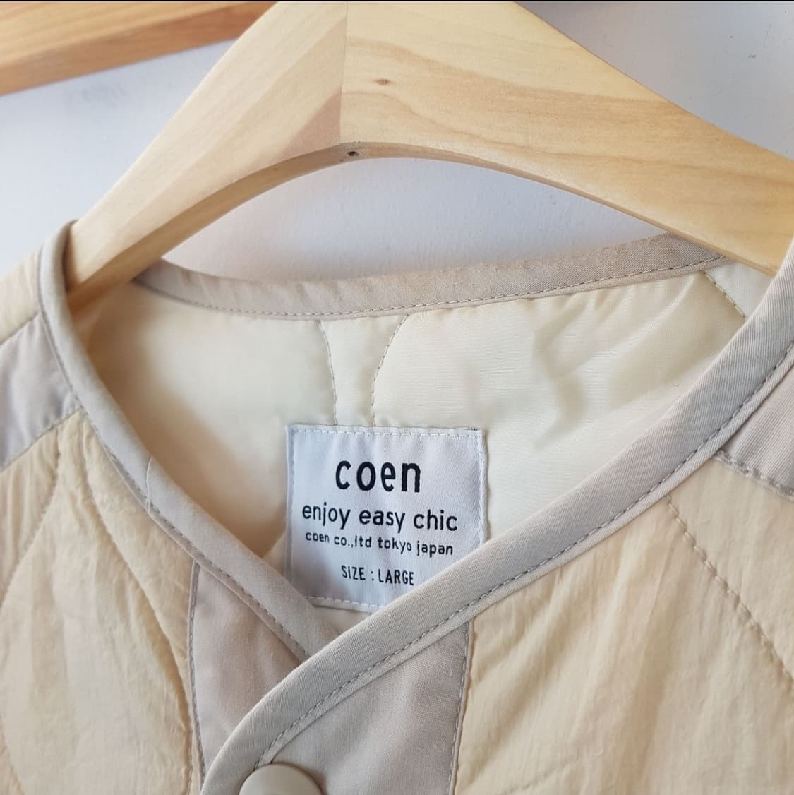 코엔 밀리터리 드로스트 퀼팅 자켓 상품이미지4