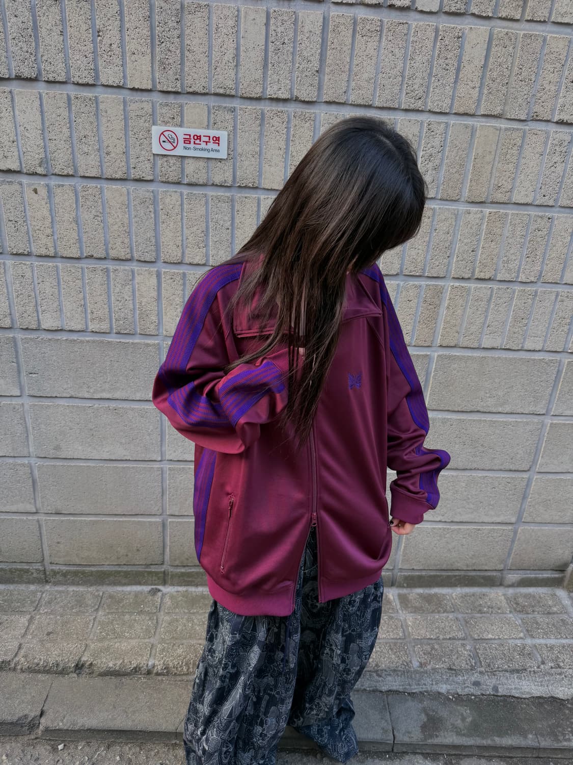 니들스 버건디 트랙 집업 상품이미지6