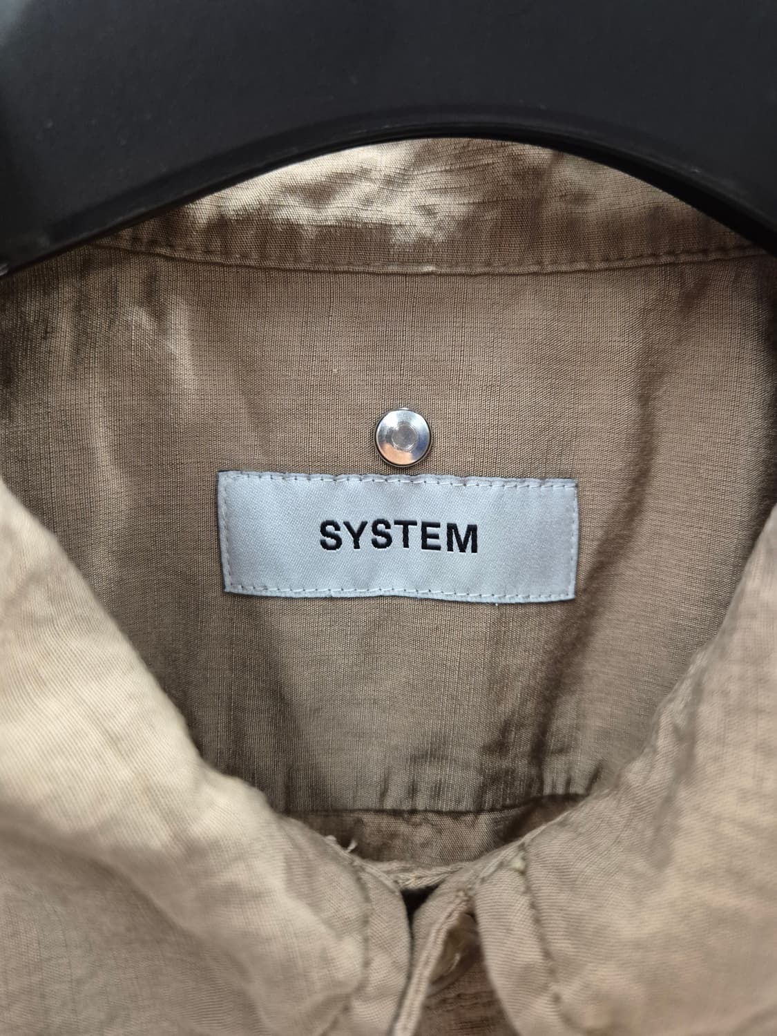 SYSTEM 반팔 셔츠 카키색 100 상품이미지4