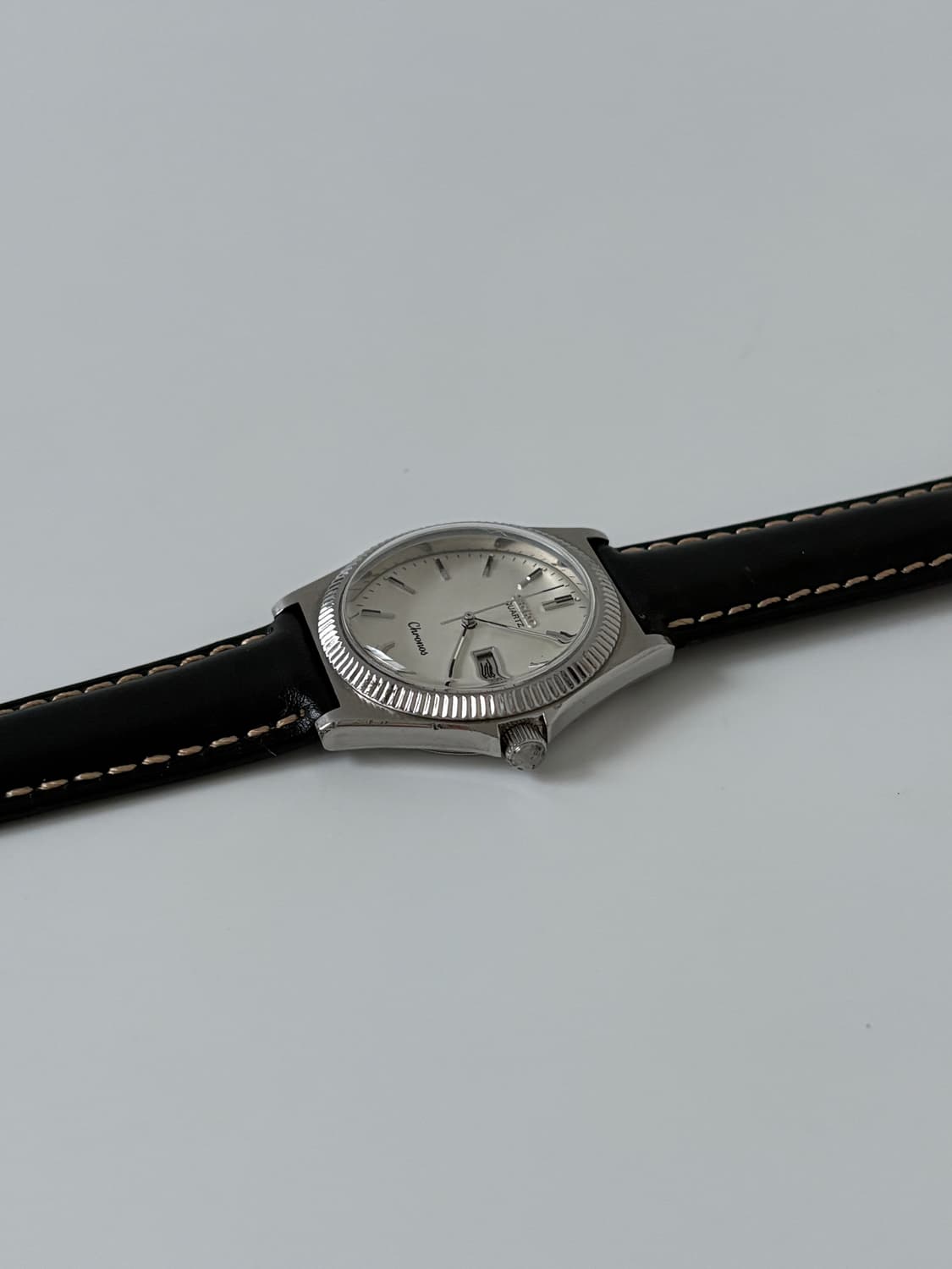1980s Chorons Bokashi Dial Silver Quartz 상품이미지6
