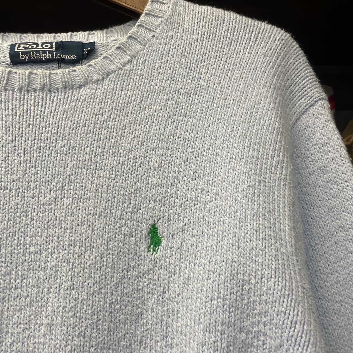 00s 폴로 랄프로렌 헤비 울 레트로 라운드 넥 니트 스웨터 N347 상품이미지5