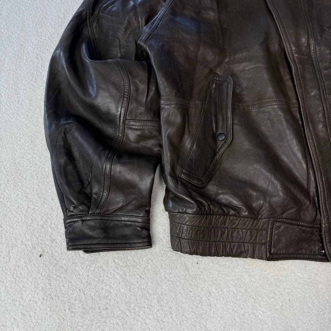 COTE D’AZUR 지퍼 디테일 레더자켓  상품이미지6