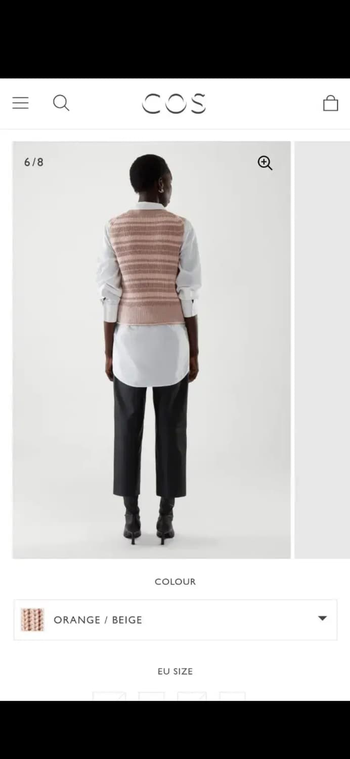 (새상품) COS 코스 스트라이프 니트 베스트 조끼 XS 상품이미지8