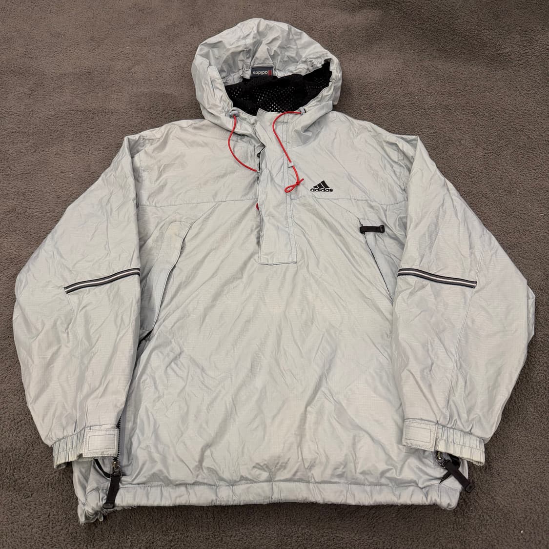 [정품/95] 00s 아디다스 올드스쿨 아노락 바람막이 자켓 상품이미지2