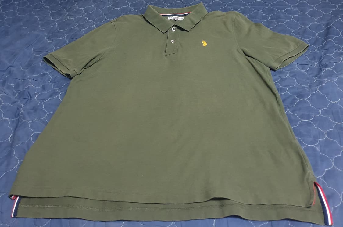 US 폴로 ASSN 반팔 카라티 (블랙,카키) 3XL 상품이미지3