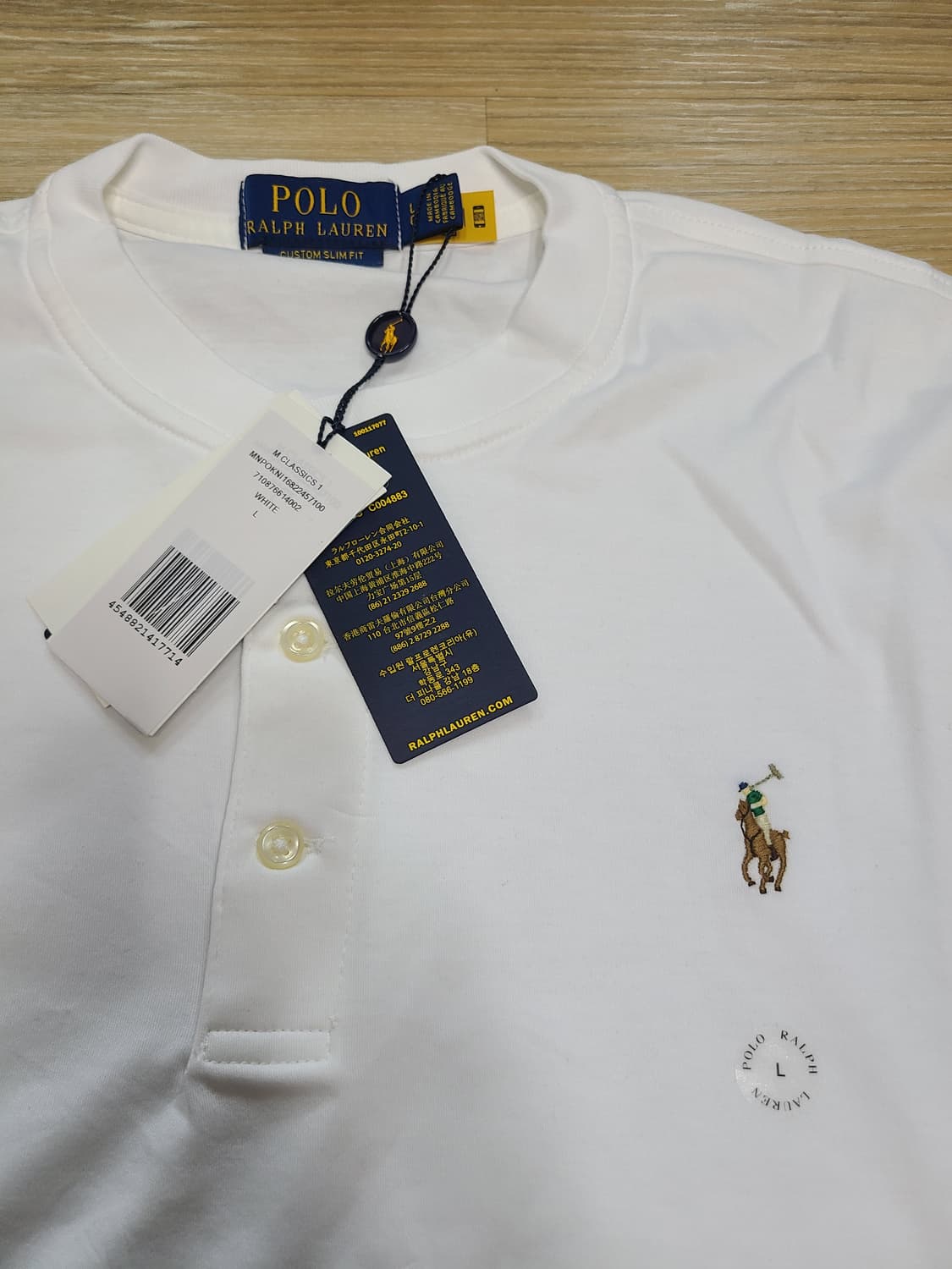 폴로 랄프로렌 커스텀슬림핏  헨리넥 롱슬리브 티셔츠 상품이미지10