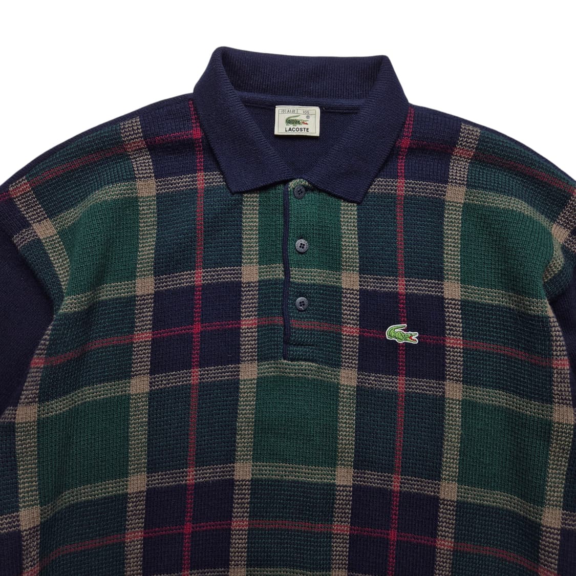 [105] 라코스테 타탄체크 카라니트 상품이미지3