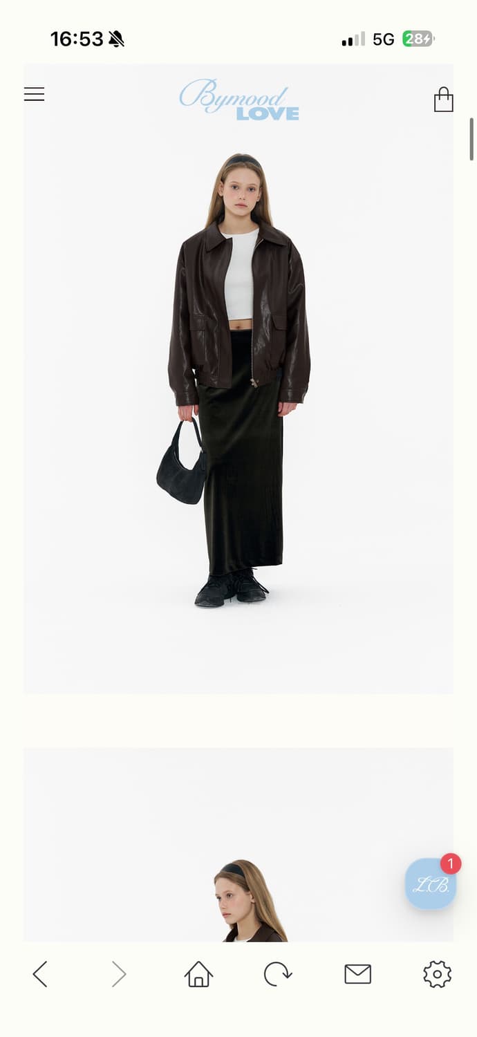 바이무드 벨벳스커트 상품이미지3