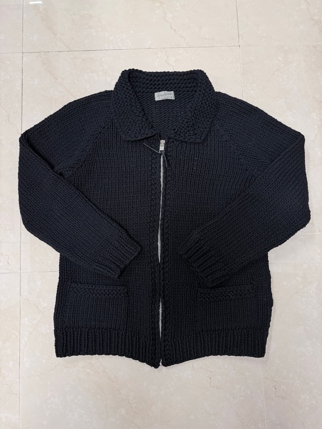 Yohji Yamamoto pour homme 백로고 프린지 가디건 상품이미지4