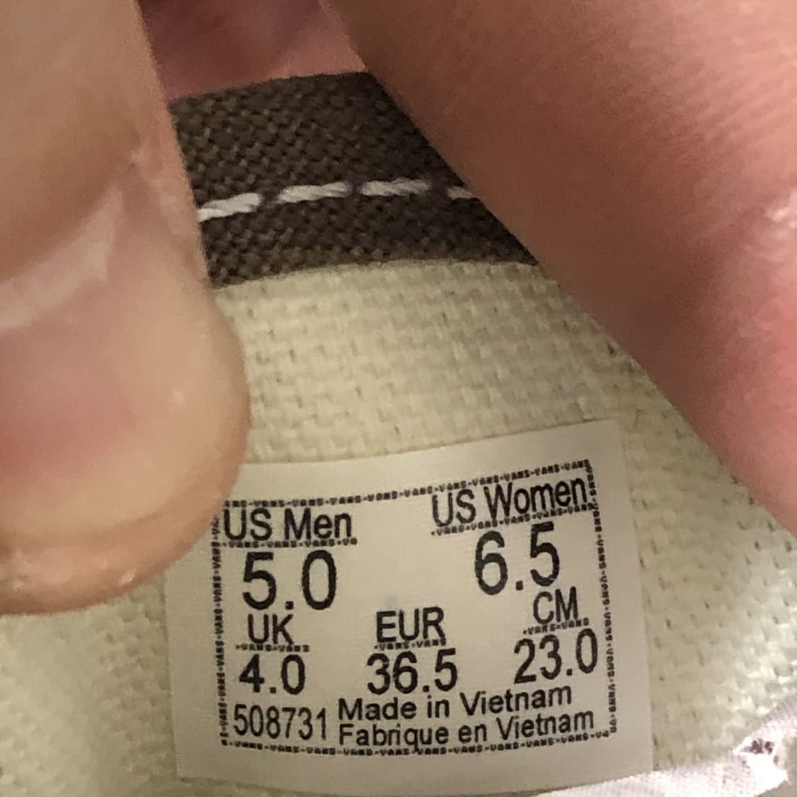 (230) 새상품 반스 VANS 어센틱 워시드 브라운 스니커즈 상품이미지4