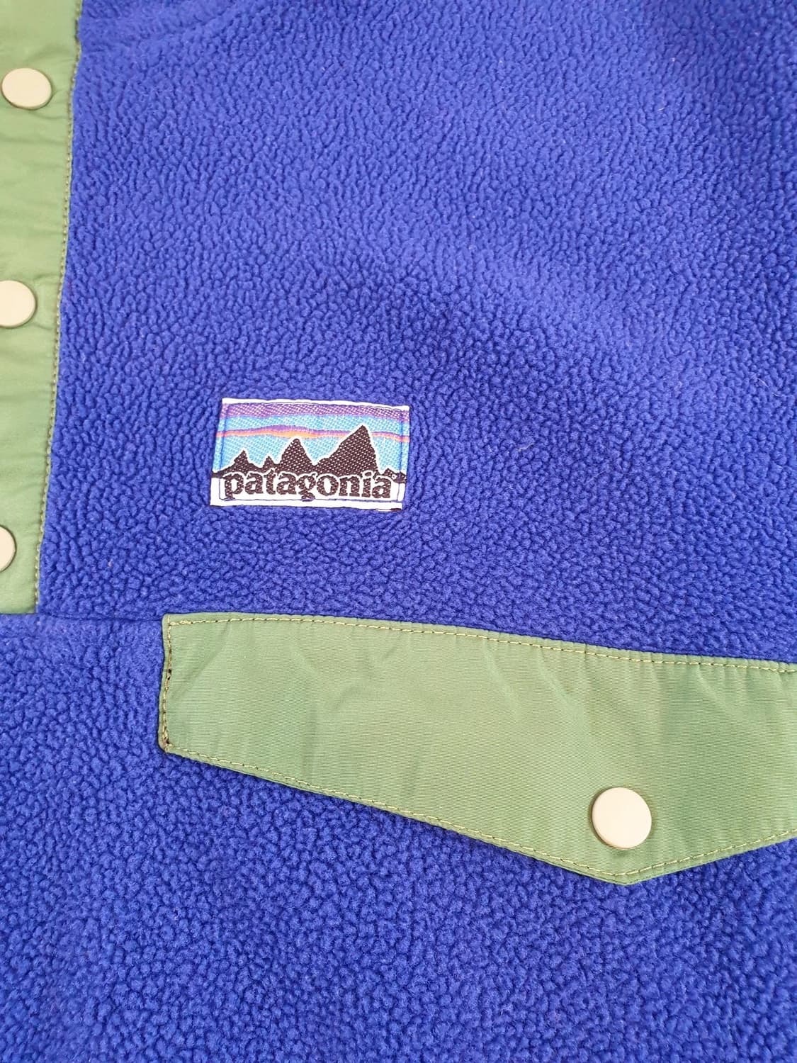 00s 파타고니아 신칠라 스냅-T 블루/그린 멕시코 상품이미지3