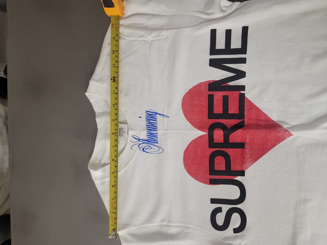 슈프림 어나운싱 티셔츠 화이트-25SS(L size+S size 2장) 상품이미지5