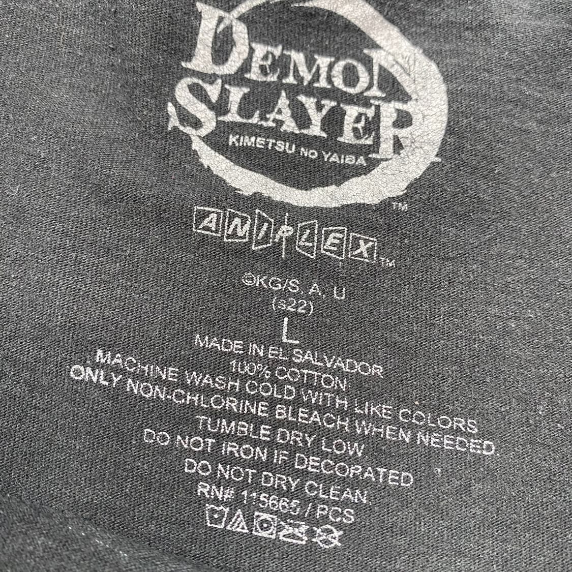 귀멸의칼날 오피셜 애니메이션 티셔츠 상품이미지3