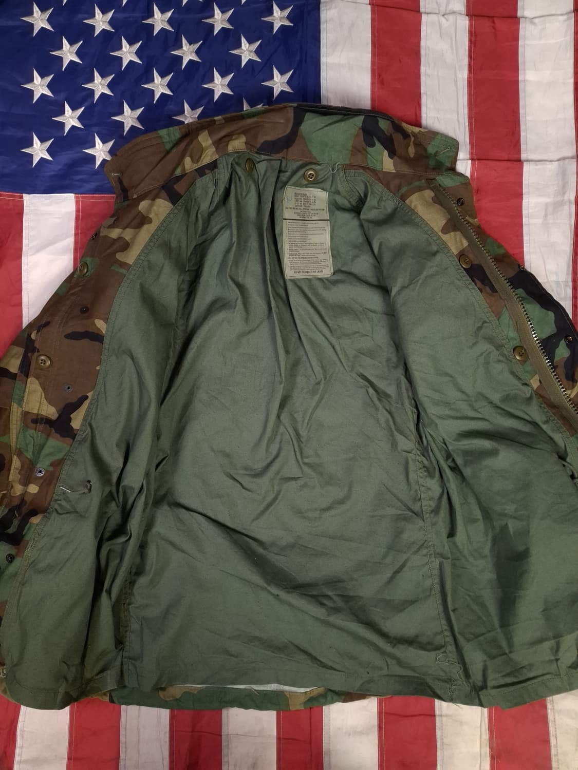 새제품 오리지날 미군 우드랜드 M-65 필드야상 상품이미지4