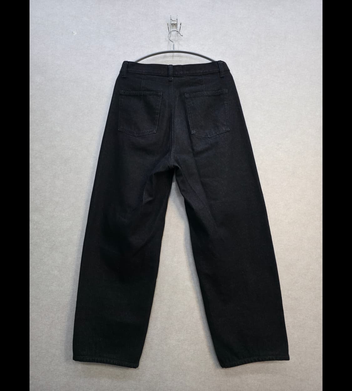 무신사 세미 와이드 벌룬 블랙 팬츠 MUSINSA STANDARD 상품이미지4