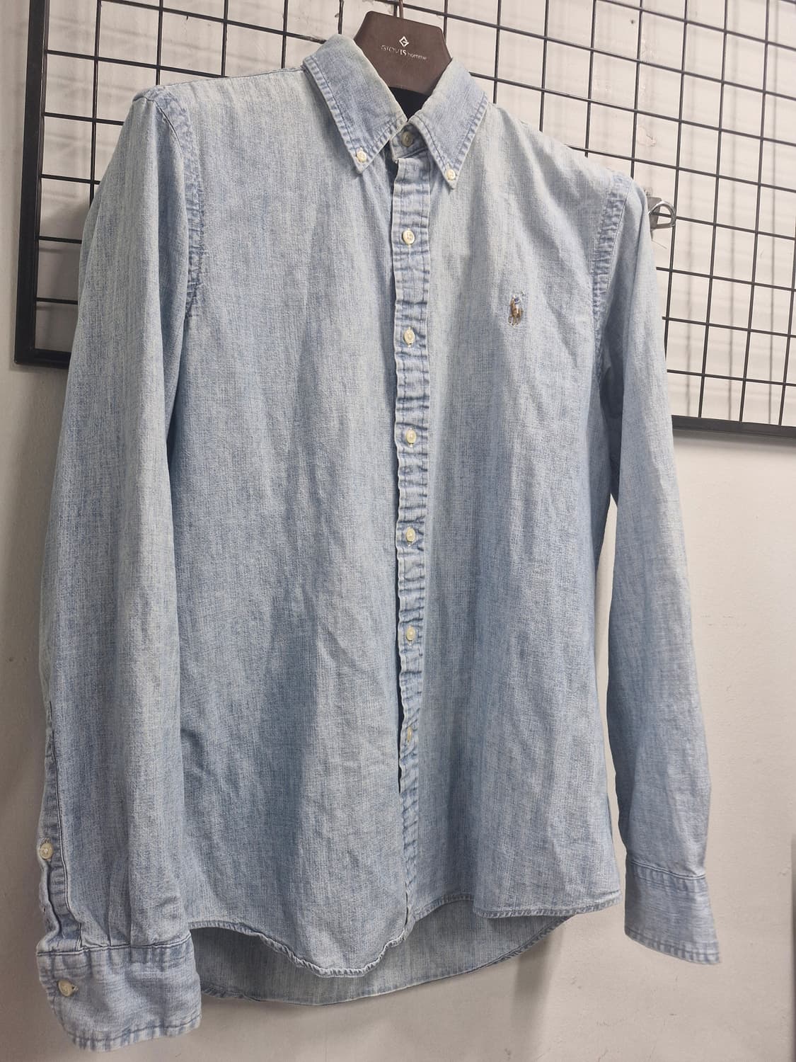 95M 폴로랄프로렌 워싱 데님 셔츠. 상품이미지2