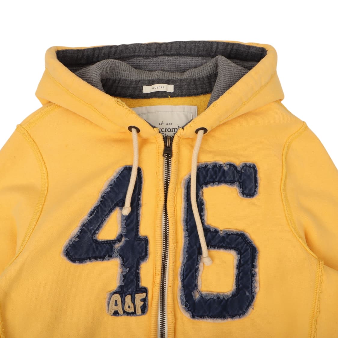 아베크롬비 옐로우 헤비 후드집업 상품이미지2