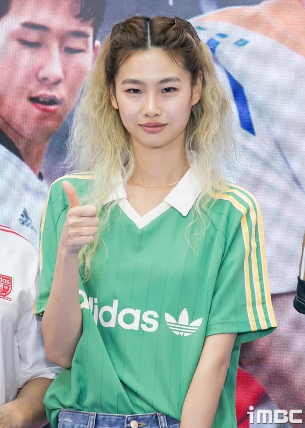 아디다스 핀스트라이프 저지 프리러브 그린  상품이미지2